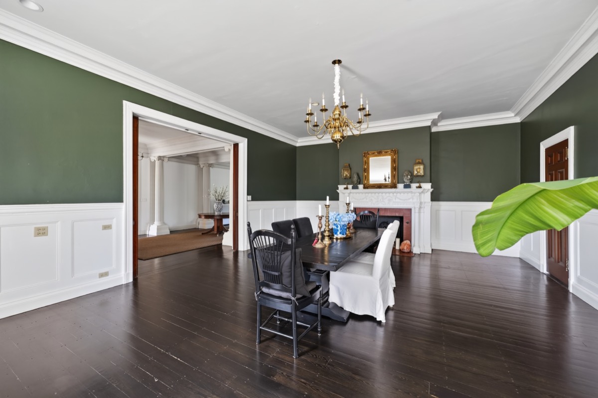 The dining room