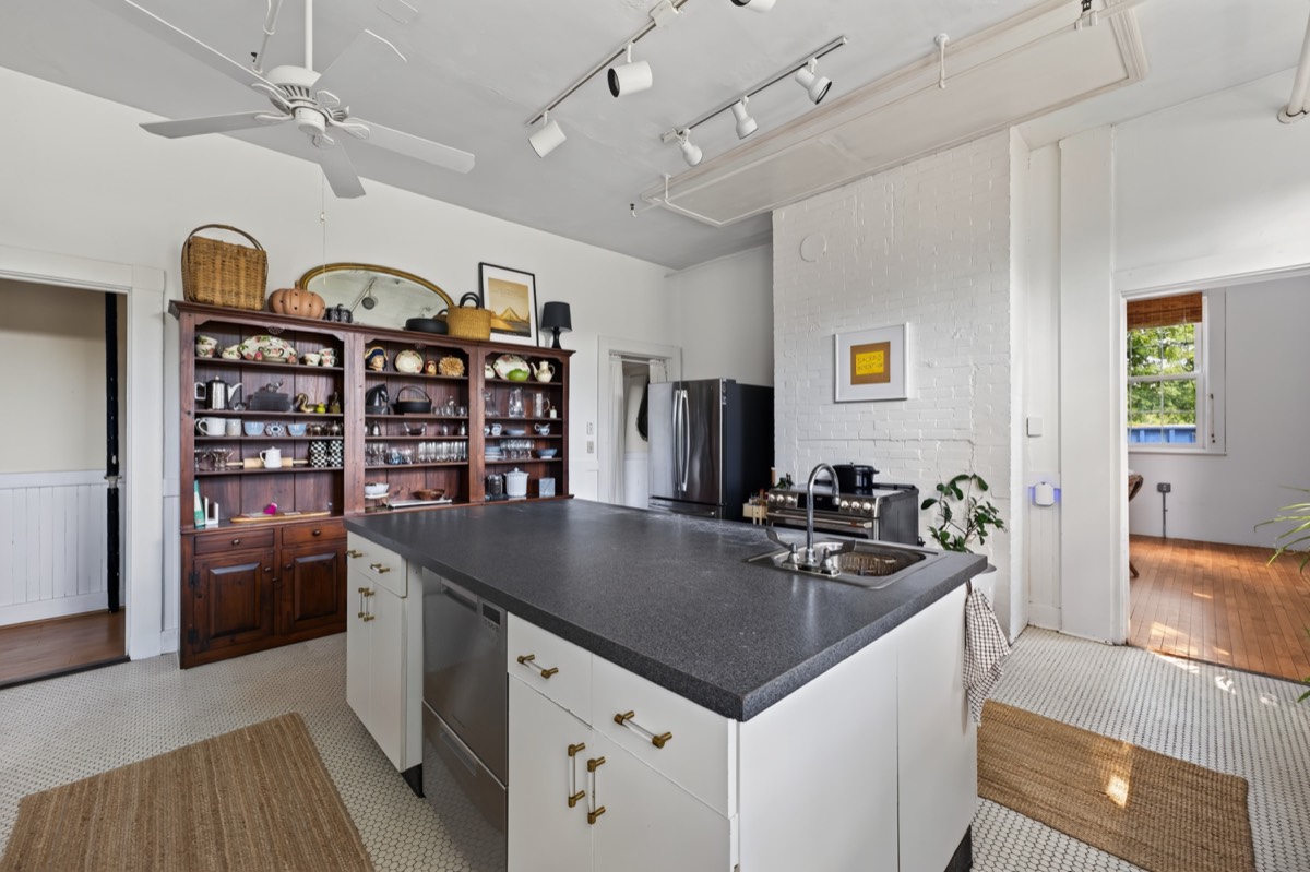 The kitchen as it is today